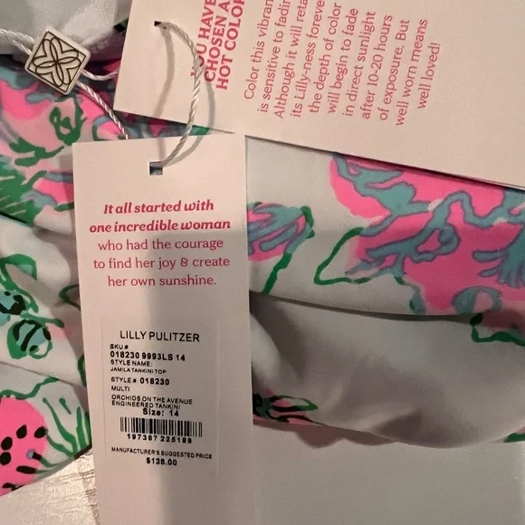 Lilly Pulitzer Jamila Tankini Top - Picture 5 of 6